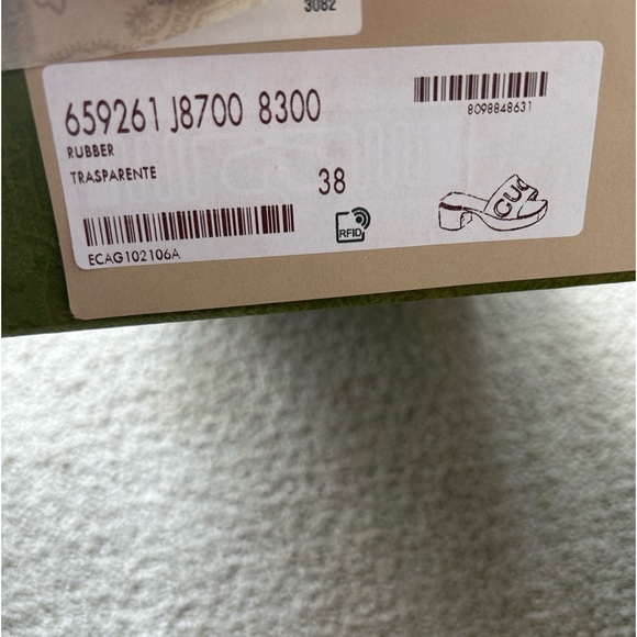 Gucci clear rubber slides NWT - Picture 8 of 10